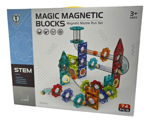 Stem Magic Magnetic Blocks 74-Piece Set 1