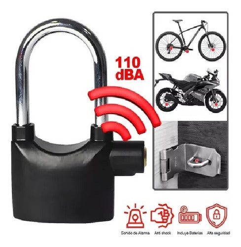 ULI JANUIOT Long Loop Alarm Lock 110 Db for Motorcycles and Bicycles 1