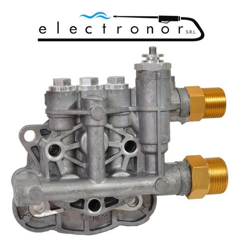 Electronor S.R.L. Complete Head Pump for Lusqtoff HL 250 EX Pressure Washer 1