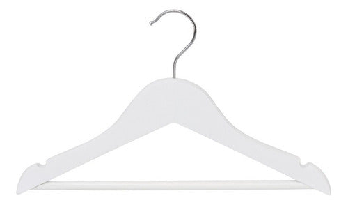 NilaPack Pack of 50 White Wooden Hangers for Kids 0