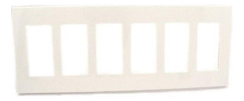 Leviton Placa De Pared 80326sw 6gang Decora Plus Screwless S 0