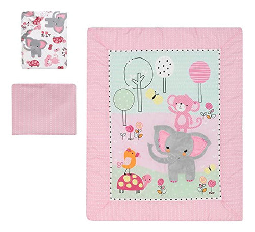 Bedtime Originals Twinkle Toes Jungle Elephant - Juego De Sá 0