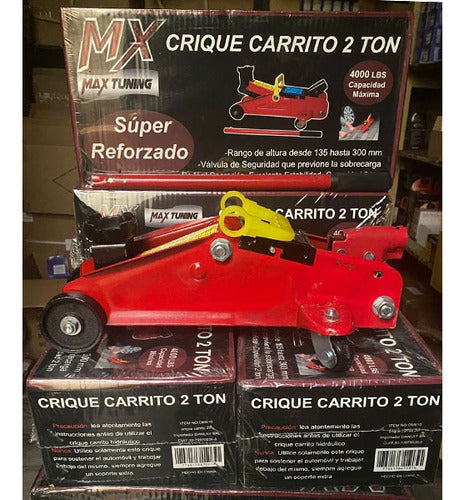 Gato Crique Carrito Hidraulico 2 Toneladas Reforzado Auto 1