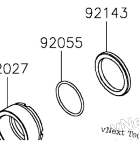 Kit Bujes Oring Piñon Kawasaki Klr 650 Original 3