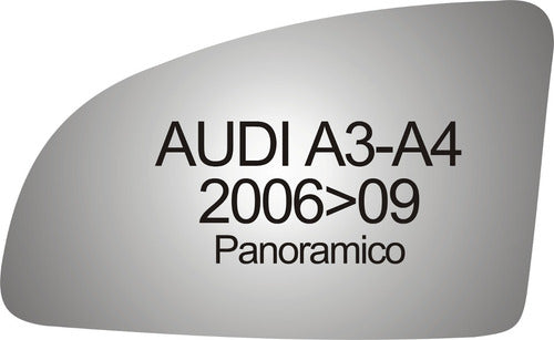 Audi A3-A4 2007/10 Antireflex Convex Mirror Glass 0