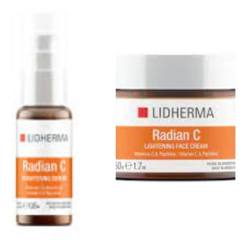 Lidherma Set: Radian C Cream x 50 & Serum x 30 Anti-Aging Combo 0