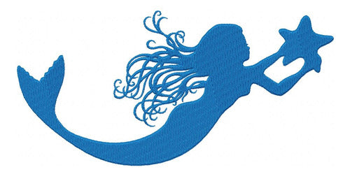 Embroidery Machine Design Template Three Mermaids Silhouette 3187 3