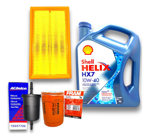 Kit 3 Filters + Shell Oil Gol Power Country 1.6 1.4 Petrol 0