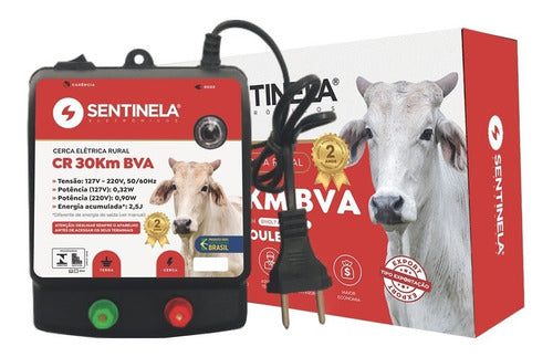 Aparelho De Choque Para Cerca Rural Sr 30km Bva Sentinela 0