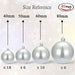 40 Christmas Tree Ornaments AMS 4 Sizes - Pearl Gray 1