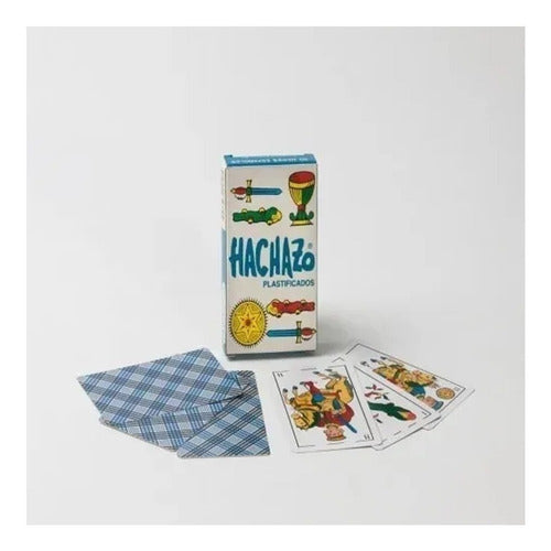 Spanish Playing Cards Pack - 2 Decks x 50 Cards Hachazo Plastic Coated 3