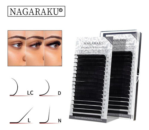 Nagaraku Premium Mix Lash Extensions Curva D FC 2