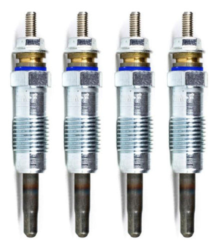 Set of 4 Preheating Glow Plugs HC-129 for Renault Master 2.5 D 0