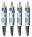 Set of 4 Preheating Glow Plugs HC-129 for Renault Master 2.5 D 0