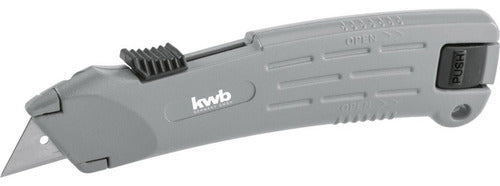 KWB Trincheta Navaja Cutter Trapezoidal Retractil 60x19mm 0