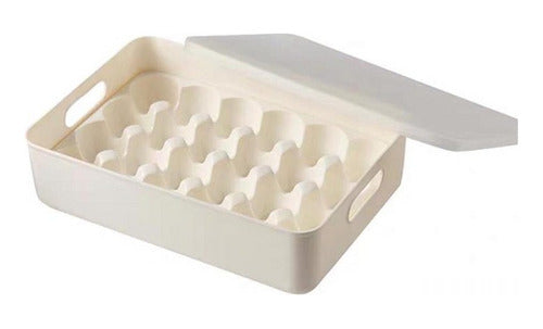 Egg Container With Lid Egg Tray Organizer Ohmyshop 0