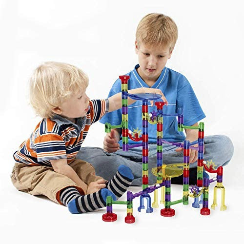 Fun Little Toys Kids Marble Run Set-154pcs (90translucent Ma 2