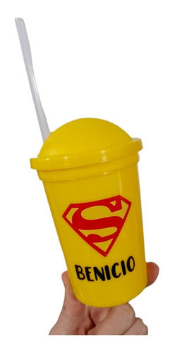 Wonder Woman 13 Personalized Plastic Cups Souvenirs 1