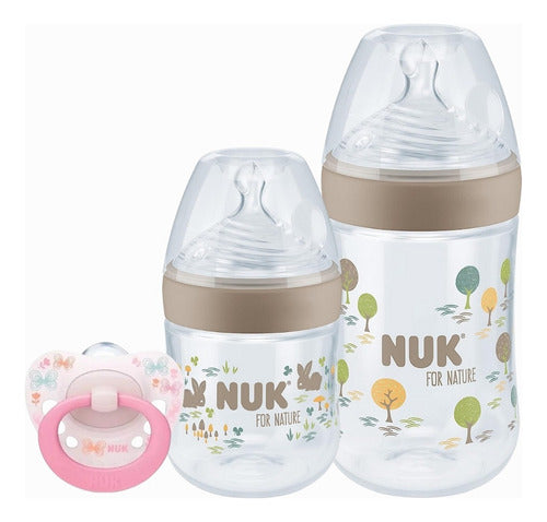 NUK For Nature Bottle Set 260ml 150ml Signature Pacifier X1 0