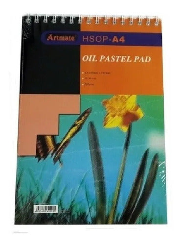 Artmate A4 Oil Pastel Block 230 Grs, 18 Sheets 0