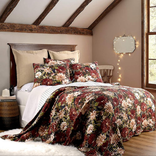 Loopuinhom Queen Quilt 100% Algodón, Juegos De Cama Queen 3 1