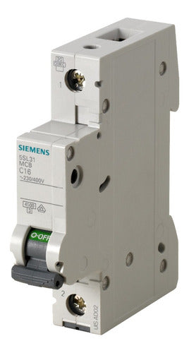 Siemens Unipolar Termomagnetic Circuit Breaker 6A 4.5kA 0