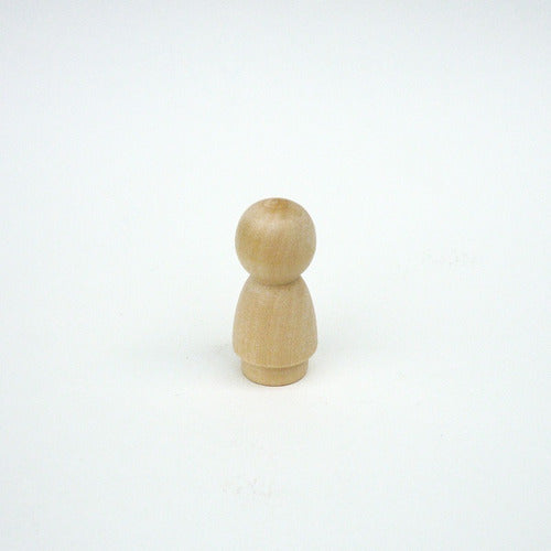 50 Muñecos De Madera Peg People Waldorf Para Pintar - 3.8cm 2