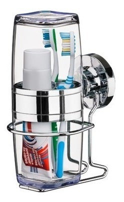 Future Chrome Plated Toothbrush Holder with Suction Cup 0