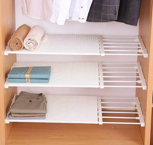 Expandable Wardrobe Shelf Small - Pressure Fit Cupboards Shelving 1
