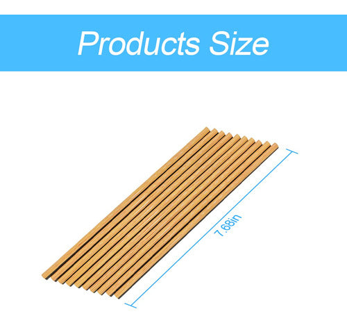 20pcs Car Air Conditioner Decoration Strips Wood - DIY Trim Strips 2