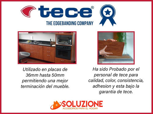 Tece Filo Melaminico Preencolado Cedro 50mm X 50metros 5