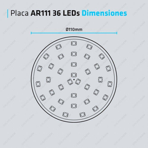 LED SMD 5050 36-Light Plaque Pool Light Replacement 23