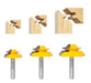 MNA Lock Miter Router Bit Set of 3 Pieces for 45 Degree Wood Joints 0