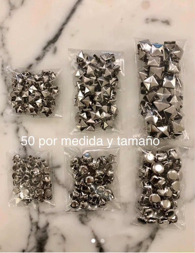 Sarahs Accesorios Silver Studs X 300u. Round and Square. Super Offer 0