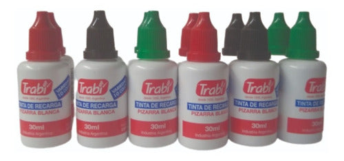 Trabi 18 Whiteboard Marker Ink X 30ml Each 2