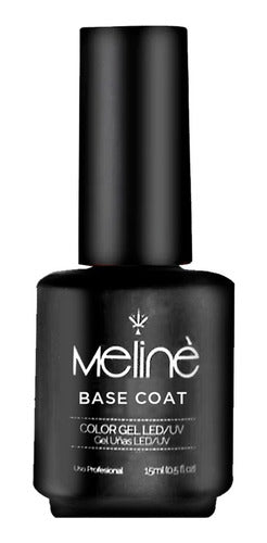 Meline Esmaltes Base + Top Coat + Top Matte Semipermanente 1