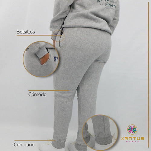 Xantus Woman Jogging Jogger Women Frizado Chupin Babucha Estampado 5