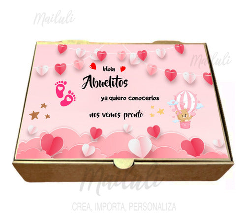 Mailuli Body Personalizado De Bebé + Caja Obsequio Regalo 2