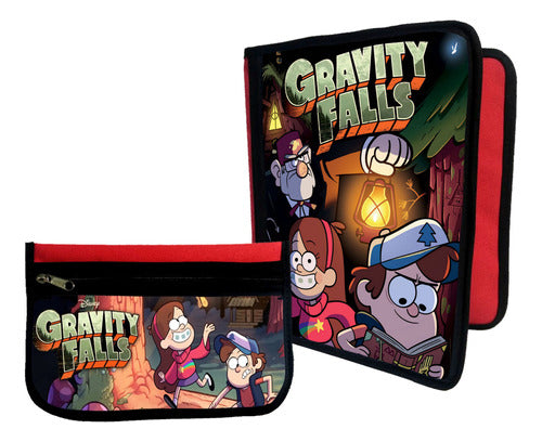 Marrotex Combo Carpeta + Cartuchera Gravity Falls #21 0