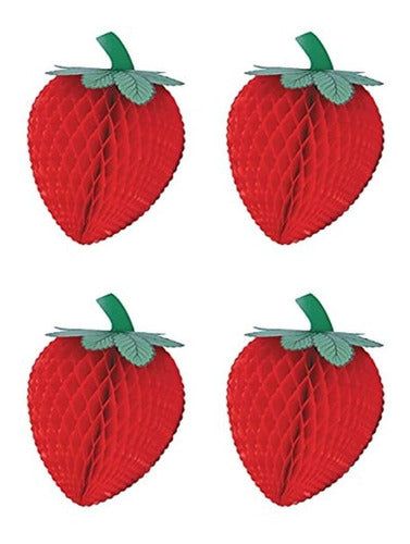 Beistle, 4 Piece Strawberrys, 8" 0