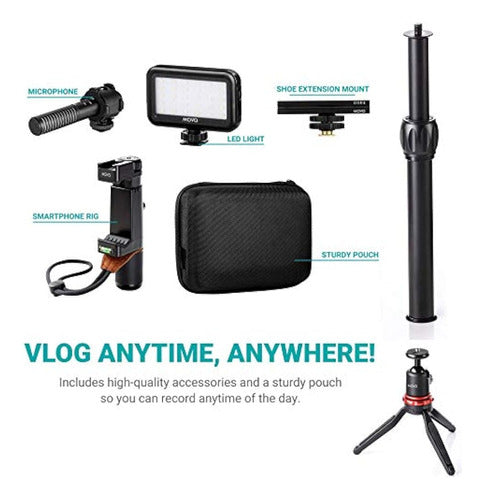 Movo Smartphone Video Rig Kit V7 Con Trípode, Grip Rig, Micr 3