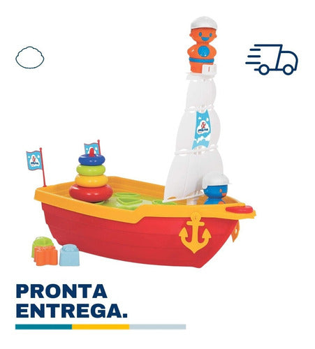 Brinquedo Para Bebe Merco Toys - Mega Barco Didatico 4