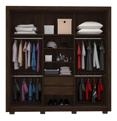 Que Sal! 3-Door Sliding Wardrobe with Mirror 4