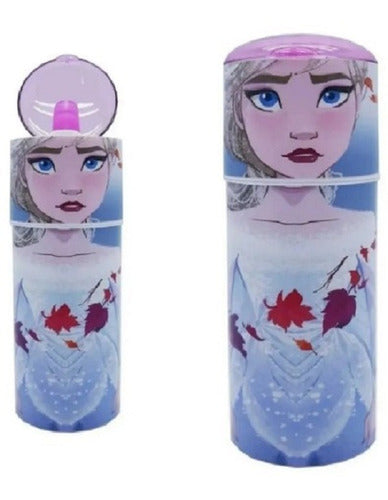 Cresko Botella Vaso Con Pico Y Tapa Infantil Frozen Elsa Disney 1