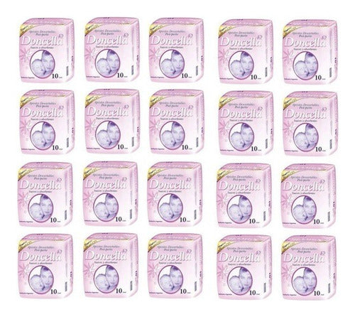 Doncella Disposable Postpartum Pads 10 Units x 20 Packs 0