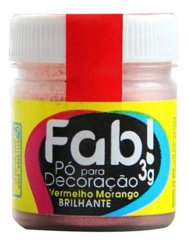 Po Decoracao Fab 3g Vermelho Morango 0