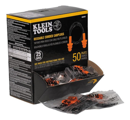 Klein Tools 6050350 Tapones Para Los Oídos Con Cable, 25db N 0