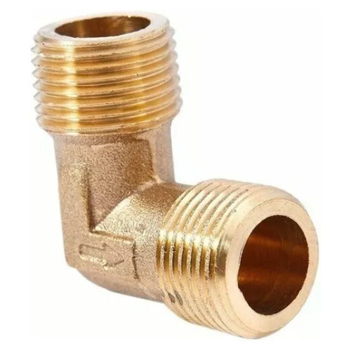 Codo De Bronce Para Compresores 25 50 100 Litros Lusqtoff 3