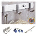 Bronzen Perchero Simple 5 Ganchos Baño Acero Inoxidable Cromado 2