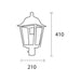 Faroluz X2 Farol Exterior Para Poste Pilar Columna Apto Lampara Led 2